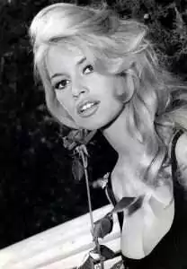 Brigitte Bardot sw foto erotischer blick